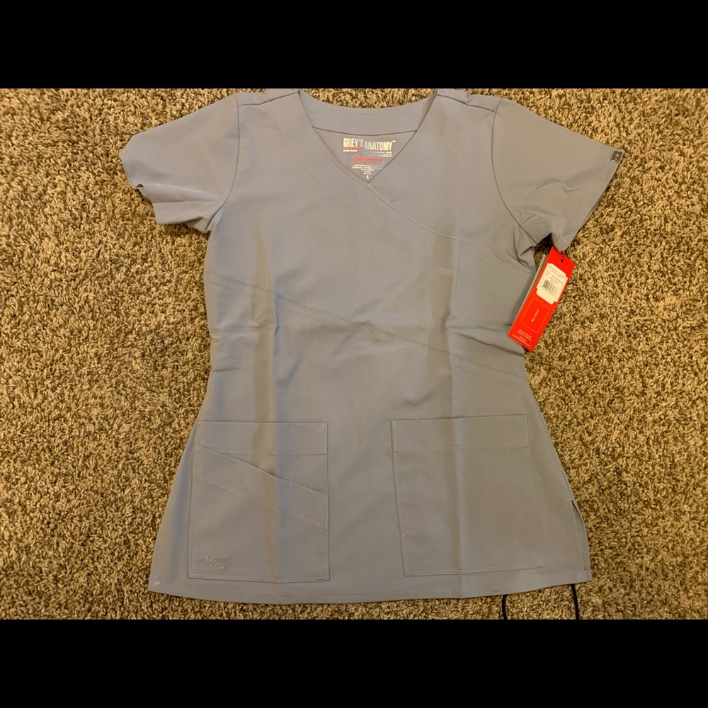 Grey's Anatomy Signature Mock Wrap Top Small